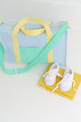 Westbury Weekender Bag - Buckhead Blue, Lake Worth Yellow, and Sea Island Seafoam