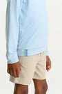 Prepletic™ Hayword Half-Zip (Unisex) - Buckhead Blue with Buckhead Blue Stork