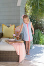 Daisy Dress - Beale Street Blue with Palm Beach Pink & Hamptons Hot Pink Stripe