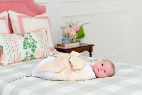 Bow Swaddle ® - Pearl Strand Silk