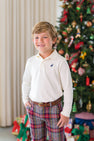 Prep School Pants (Flannel) - Park Lane Plaid with Richmond Red Stork