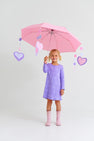 Long Sleeve Polly Play Dress - Heart Eyes (Palisades Purple)