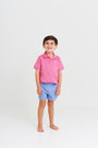 Prim & Proper Polo - Hamptons Hot Pink with Buckhead Blue Stork