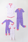 Sara Jane's Short Sleeve Set - Heart Eyes (Palisades Purple) with Romany Rose