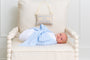 Bow Swaddle ® - Breakers Blue Seersucker