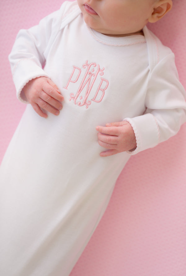  Monogram: Palm Beach Pink, Briggs Font