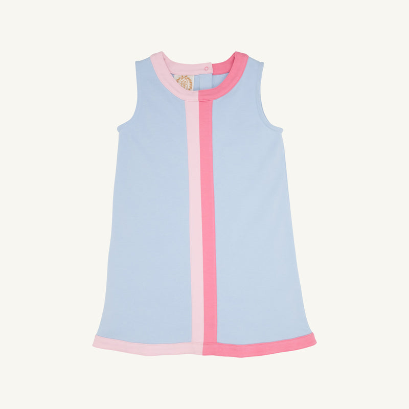 Daisy Dress - Beale Street Blue with Palm Beach Pink & Hamptons Hot Pink Stripe