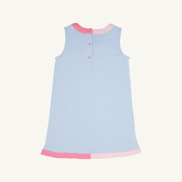 Daisy Dress - Beale Street Blue with Palm Beach Pink & Hamptons Hot Pink Stripe