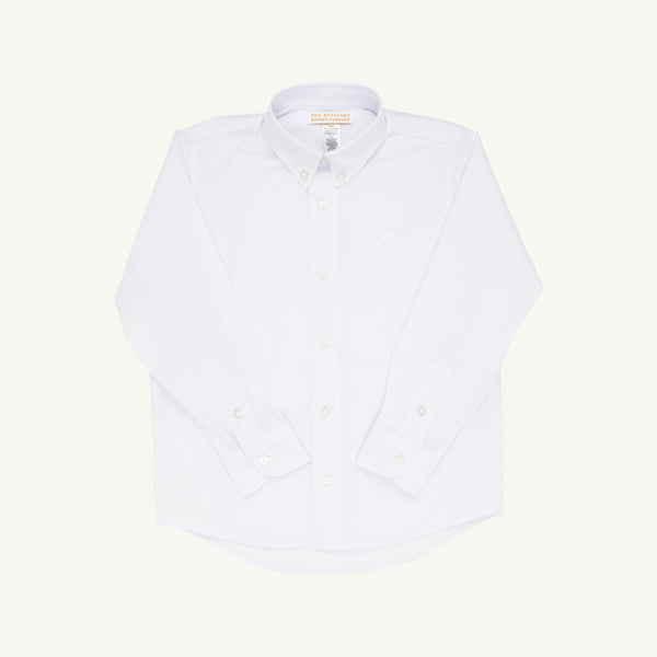 Dean's List Dress Shirt (Oxford) - Worth Avenue White with Worth Avenue White Stork