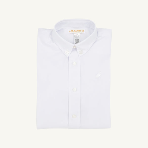 Dean's List Dress Shirt (Oxford) - Worth Avenue White with Worth Avenue White Stork