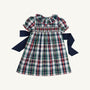 Dottie Hart Dress - Field Park Plaid with Nantucket Navy