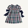 Dottie Hart Dress - Field Park Plaid with Nantucket Navy