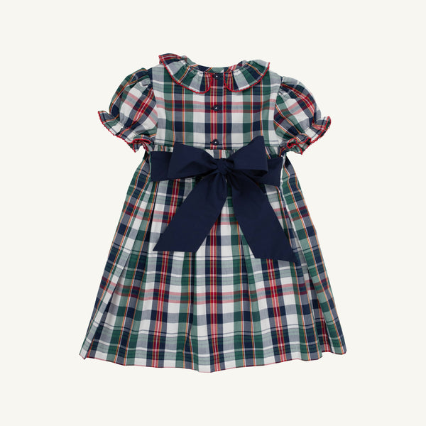 Dottie Hart Dress - Field Park Plaid with Nantucket Navy