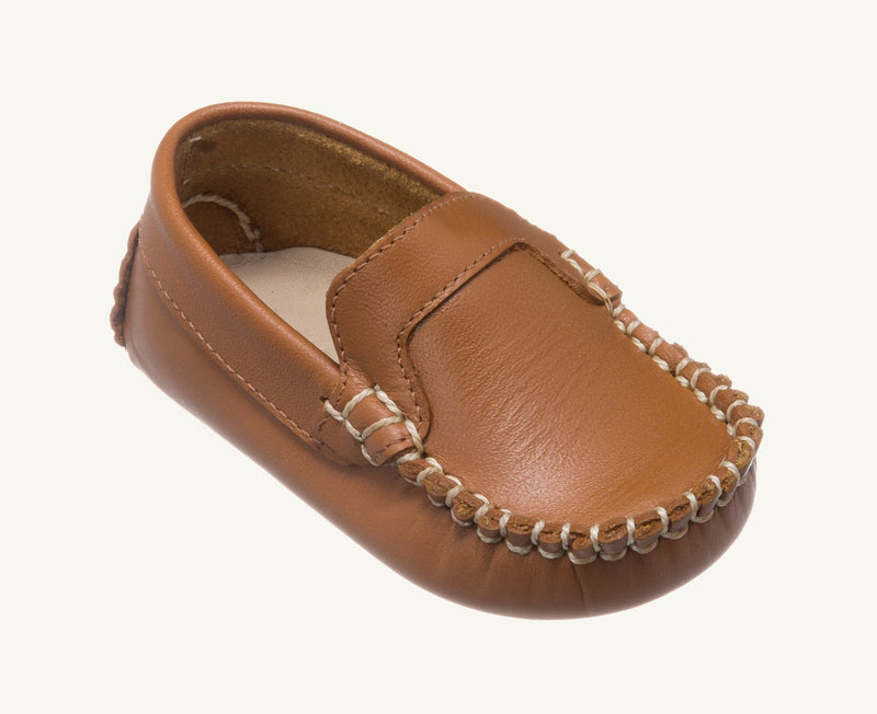 Elephantito Baby Moccasin - Natural Leather