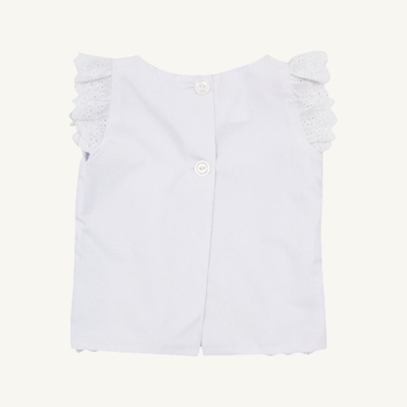 Ellie's Eyelet Top - Worth Avenue White