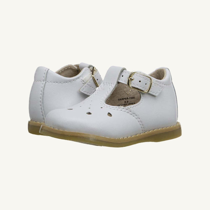 Footmates Harper Mary Jane - Worth Avenue White