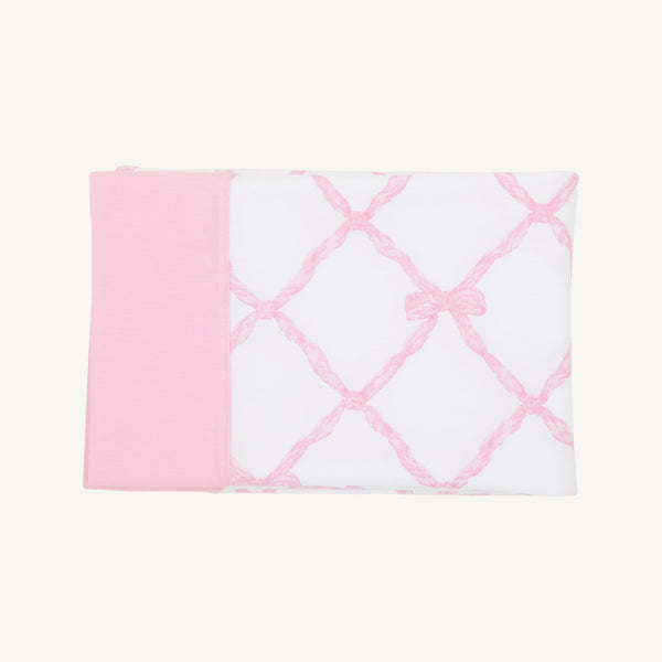 Fresh Faced Pillowcase - Belle Meade Bow with Pier Party Pink