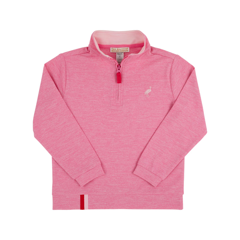 Prepletic™ Hayword Half-Zip - Hamptons Hot Pink with Palm Beach Pink