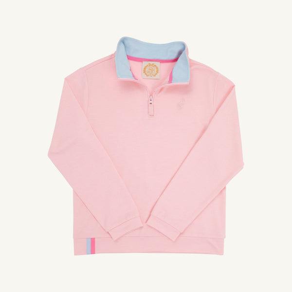 Prepletic™ Hayword Half-Zip - Palm Beach Pink with Palm Beach Pink Stork