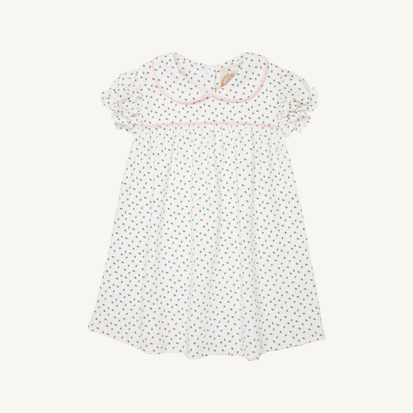 Holly Day Dress - Port Royal Rosebud with Palm Beach Pink Picot