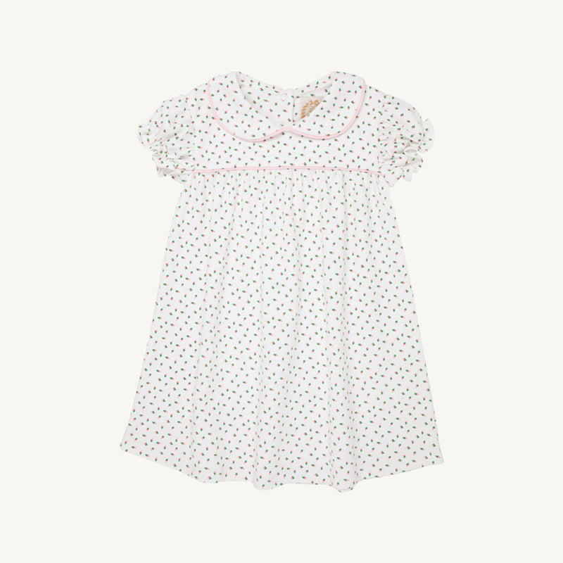 Holly Day Dress - Port Royal Rosebud with Palm Beach Pink Picot