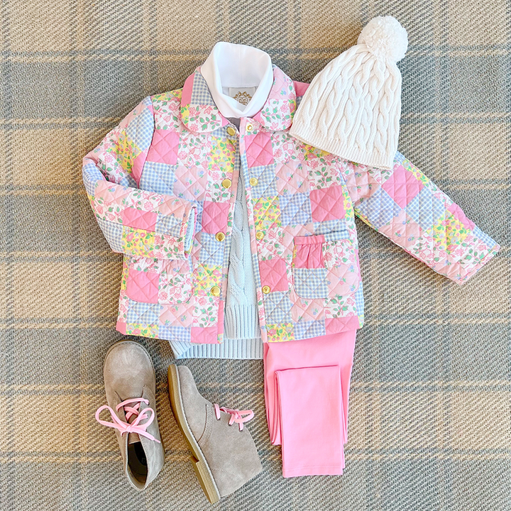 TBBC Tatum 2024 Turtleneck 6-12m Worth Ave White Sanibel Strawberry