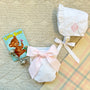 Baby Bow Bottom Bloomer - Worth Avenue White with Palm Beach Pink