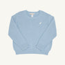 Isaac's Sweater (Unisex) - Barrington Blue with Palmetto Pearl Stork