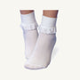 Jefferies Eyelet Socks - White