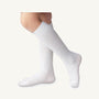 Jefferies High Class Knee Socks - White