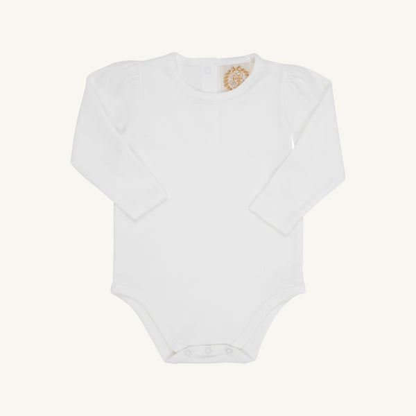 Long Sleeve Penny's Play Shirt & Onesie - Worth Avenue White