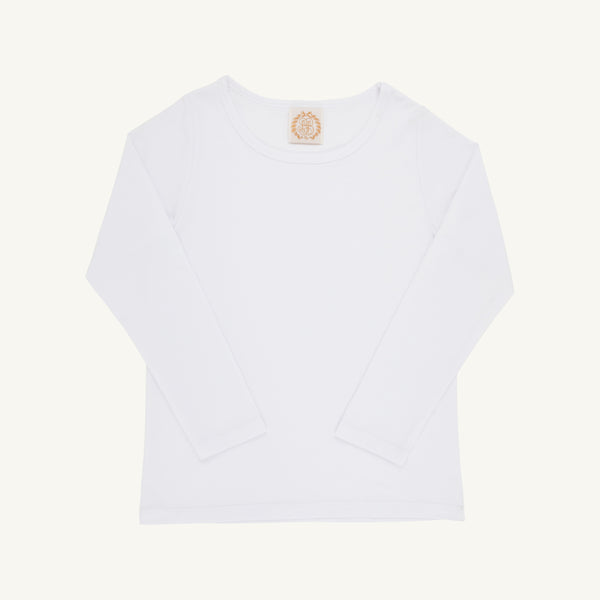 Long Sleeve Plain Jayne Play Shirt - Worth Avenue White