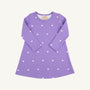 Long Sleeve Polly Play Dress - Heart Eyes (Palisades Purple)