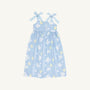 Macie Midi Dress - Water Street Wisteria with Buckhead Blue Gingham