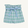 Maddie Bea Bag Shorts - Eastpoint Plaid with Barrington Blue