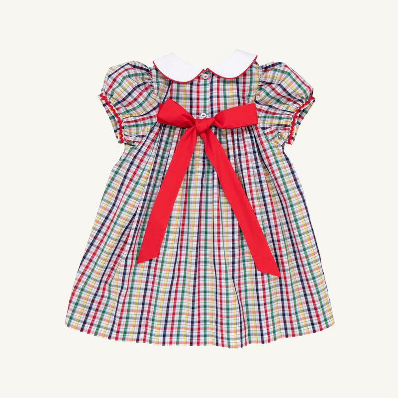 Mary Dal Dress - Potomac Plaid with Worth Avenue White & Richmond Red