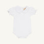 Maude's Peter Pan Collar Shirt & Onesie (Short Sleeve Pima) - Worth Avenue White