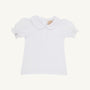 Maude's Peter Pan Collar Shirt & Onesie (Short Sleeve Pima) - Worth Avenue White