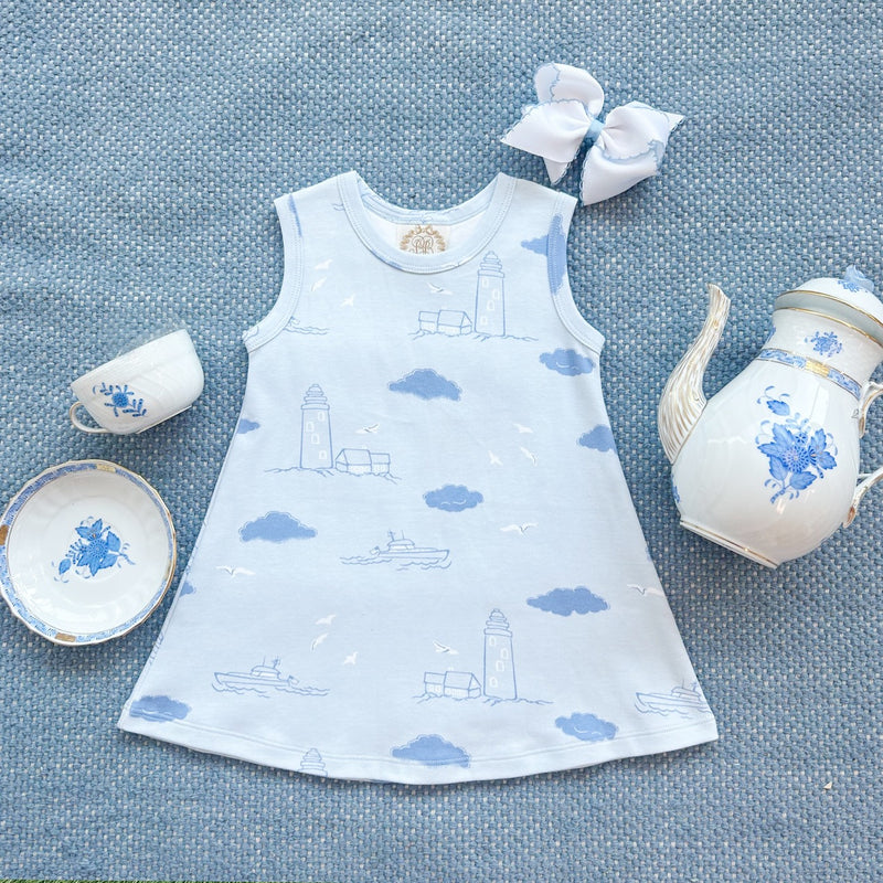 Sleeveless Polly Play Dress - Loggerhead Lighthouse