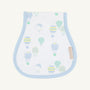 Oopsie Daisy Burp Cloth - Up Up and Away (Blue) with Buckhead Blue