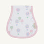 Oopsie Daisy Burp Cloth - Up Up and Away (Pink) with Palm Beach Pink