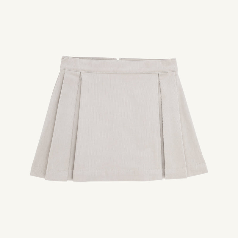 Parson Pleated Skirt (Corduroy) - Sandy Springs Stone