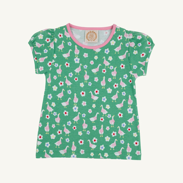 Penny's Play Shirt & Onesie - Darling Ducks with Hamptons Hot Pink