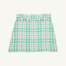 Perrin Pocket Skirt - Putney Plaid with Brass Buttons