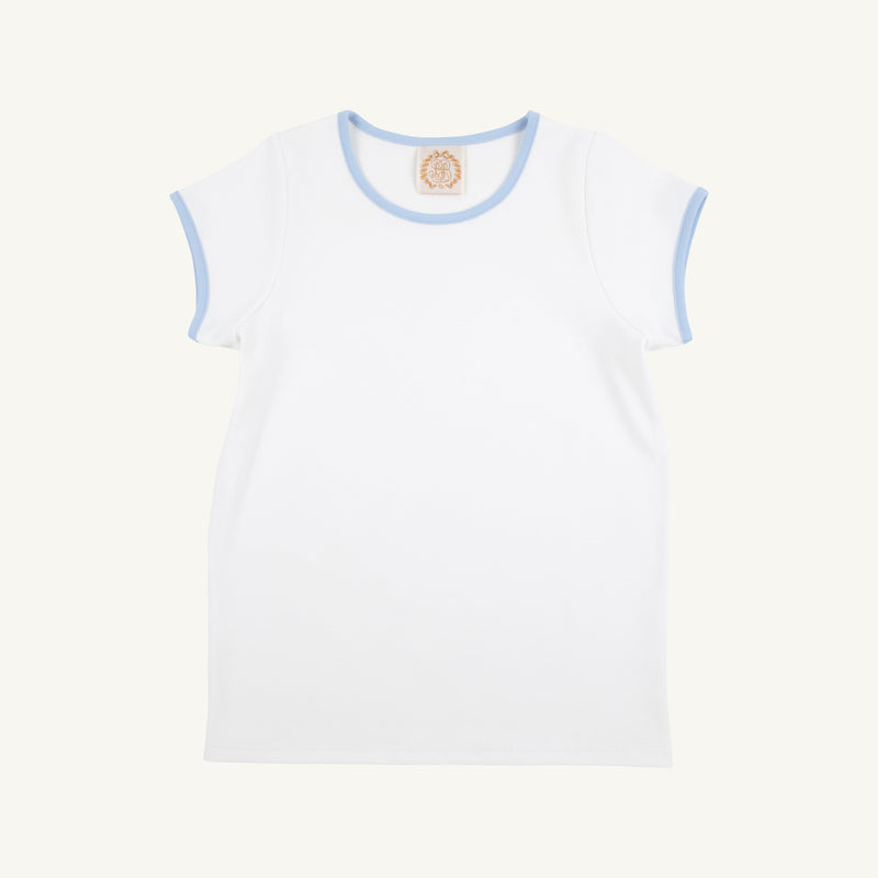 Plain Jayne Play Shirt - Worth Avenue White with Beale Street Blue