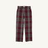 Prep School Pants (Flannel) - Park Lane Plaid with Richmond Red Stork