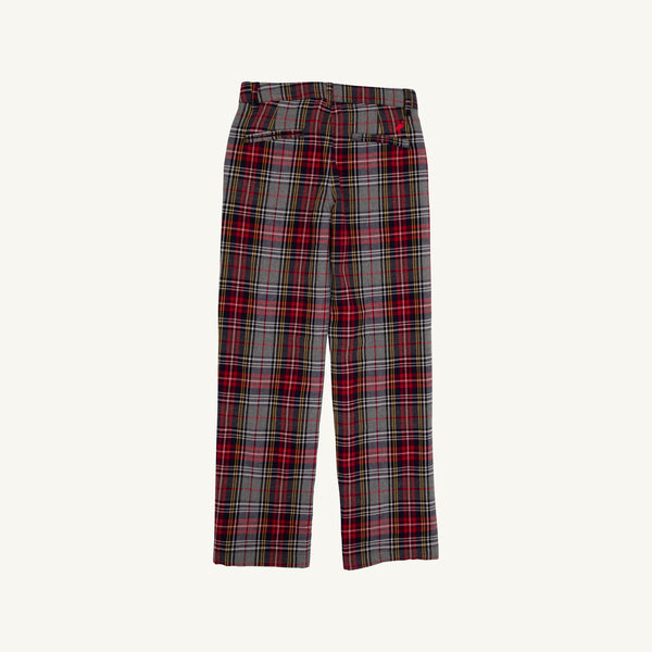 Prep School Pants (Flannel) - Park Lane Plaid with Richmond Red Stork