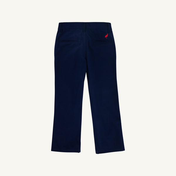 Prep School Pants - Nantucket Navy with Richmond Red Stork