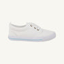 Prep Step Sneakers - Worth Avenue White with Buckhead Blue Stripe