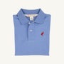 Prim & Proper Polo & Onesie - Barbados Blue with Richmond Red Stork